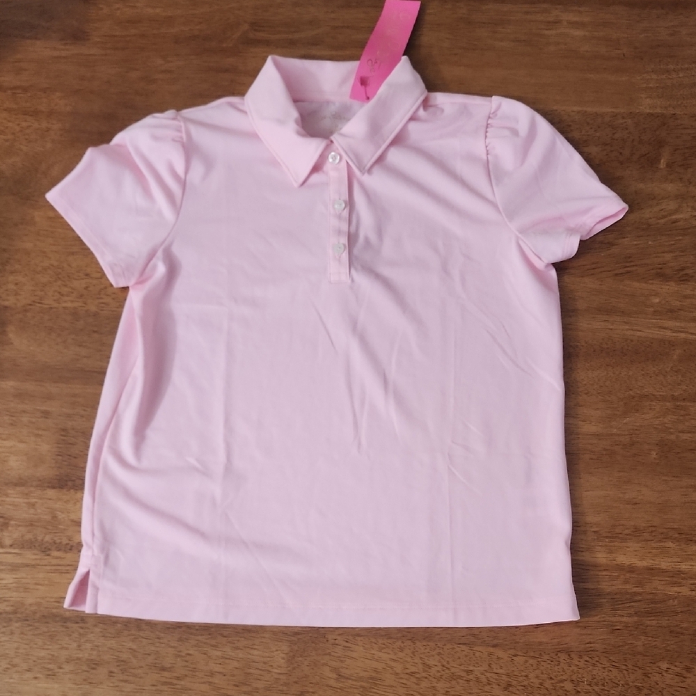 Lilly Pulitzer Pink Polo Shirt Classic Casual Style